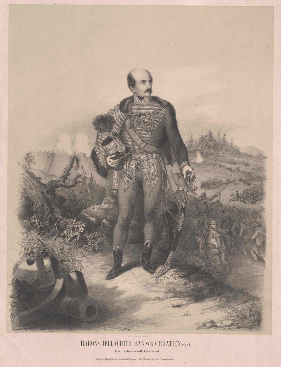 Joseph Graf Jellacic de Buzim von Artist Unknown