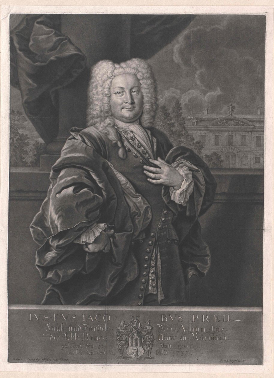 Justus Jacob Preu von Artist Unknown