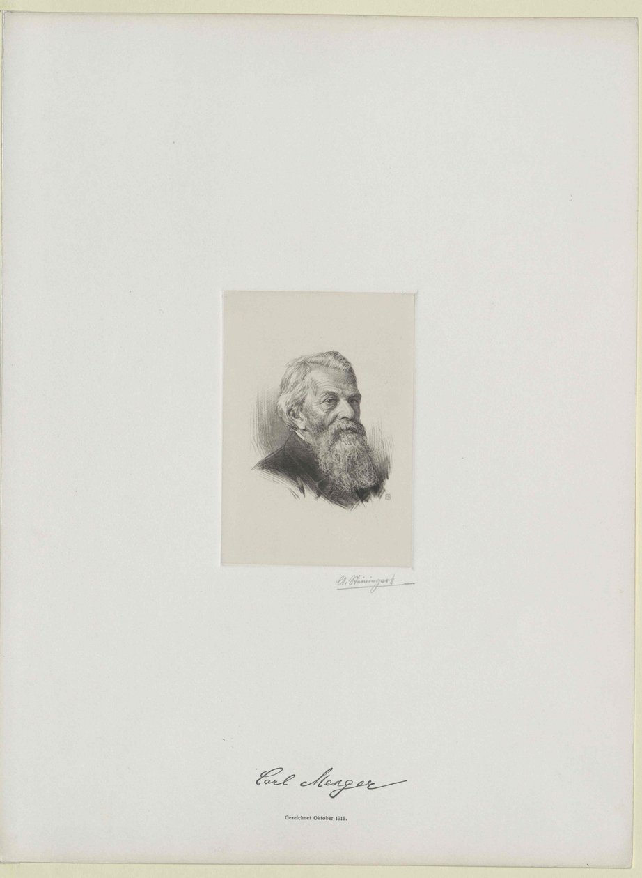 Karl Menger von Artist Unknown