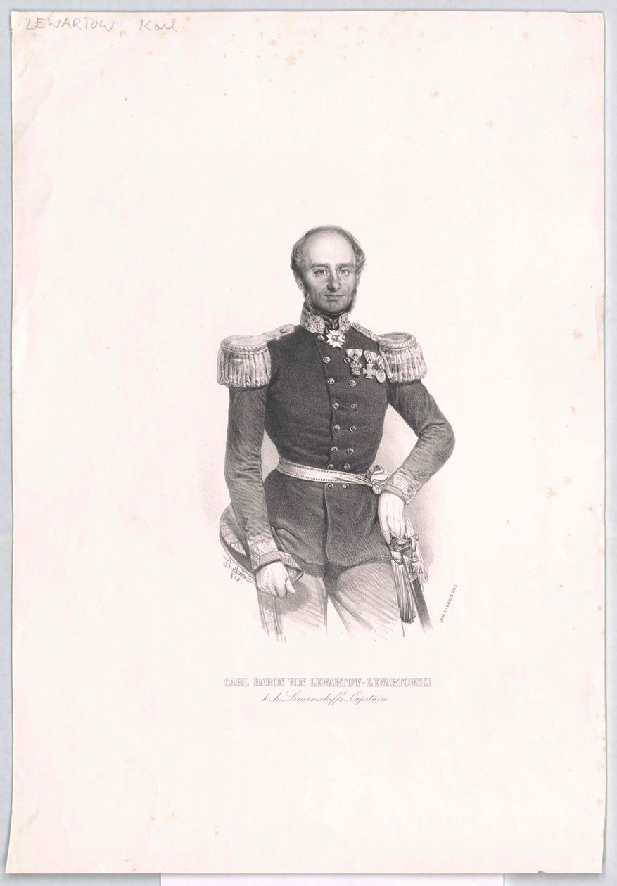 Karl Baron von Lewartow von Lewartowski von Artist Unknown