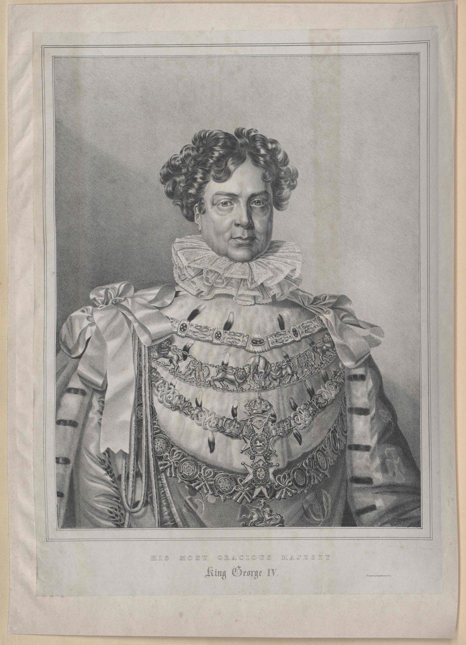 König von England Georg IV. von Artist Unknown