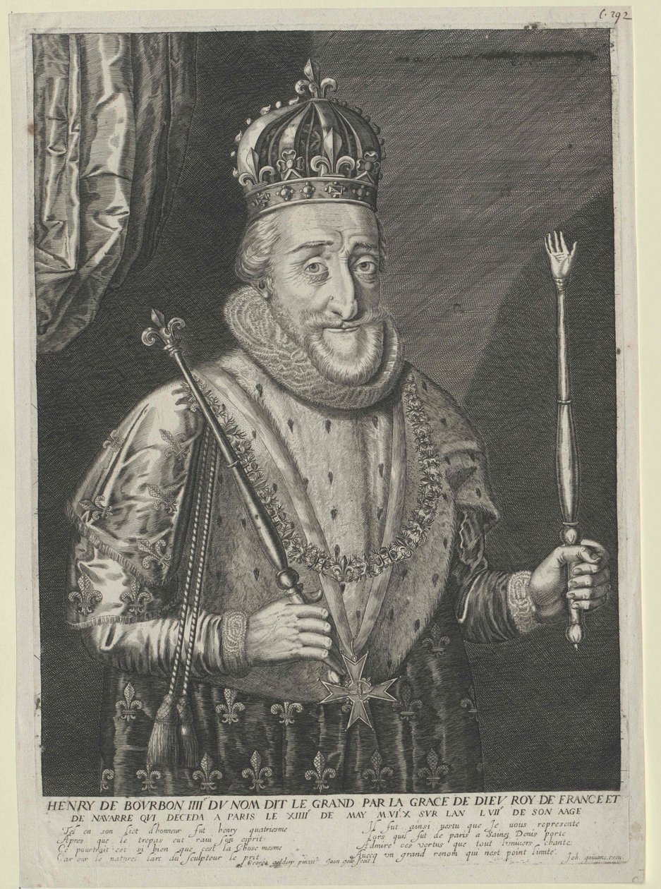 König von Frankreich Heinrich IV von Artist Unknown
