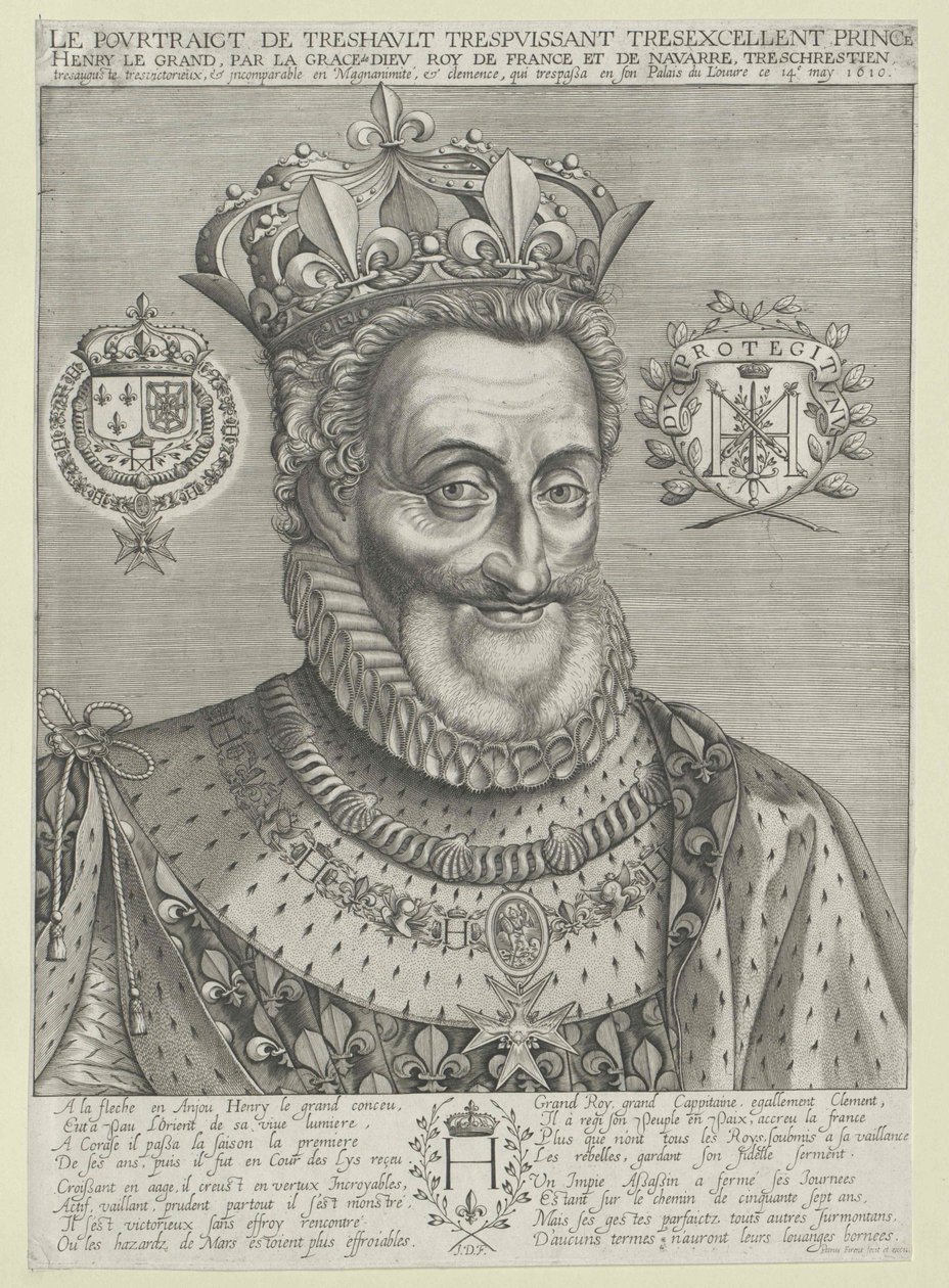 König von Frankreich Heinrich IV. von Artist Unknown
