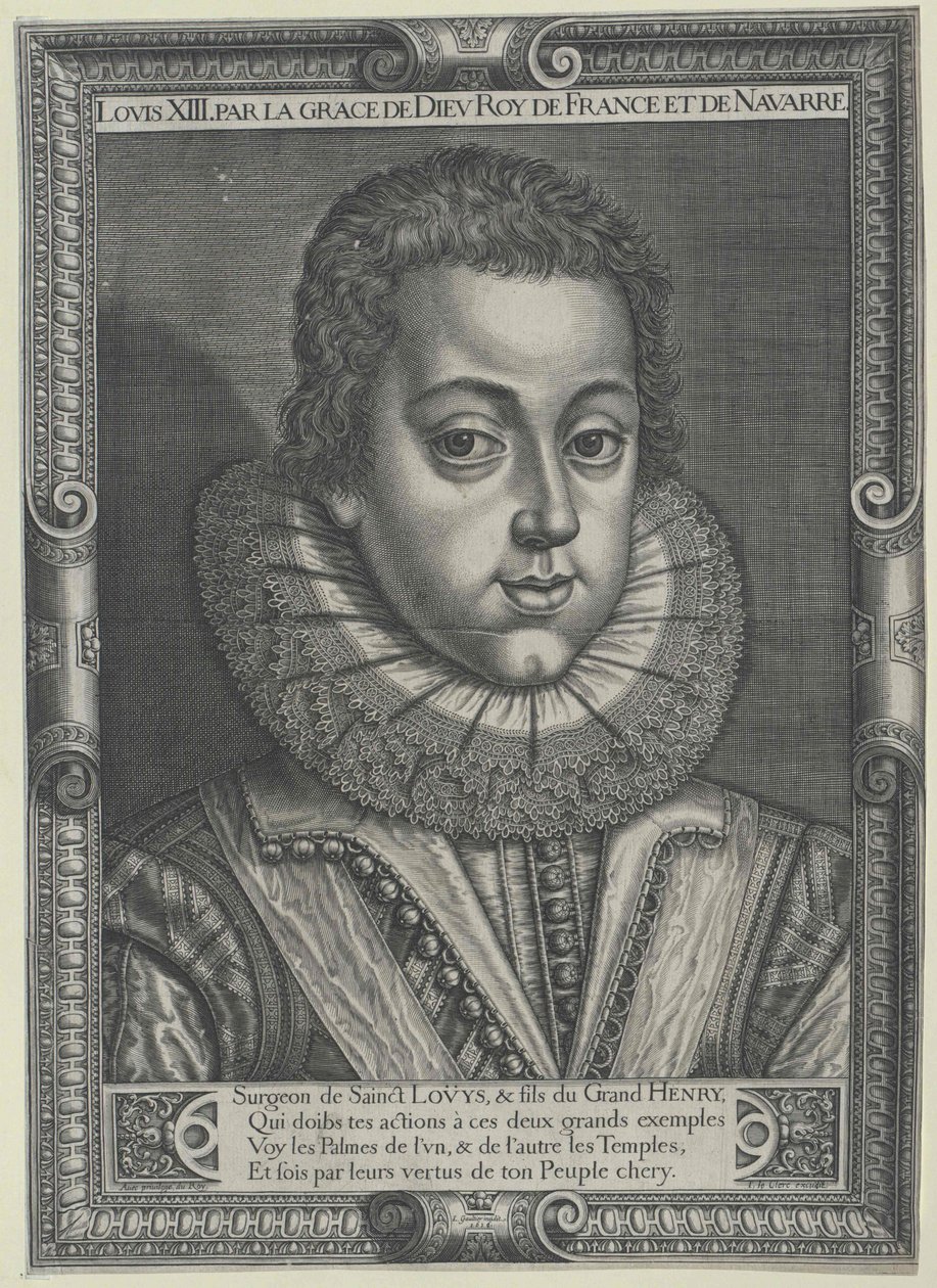 König von Frankreich Ludwig XIII. von Artist Unknown