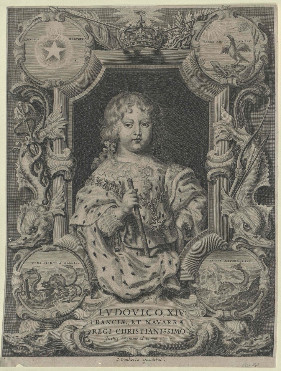 König von Frankreich Ludwig XIV. von Artist Unknown