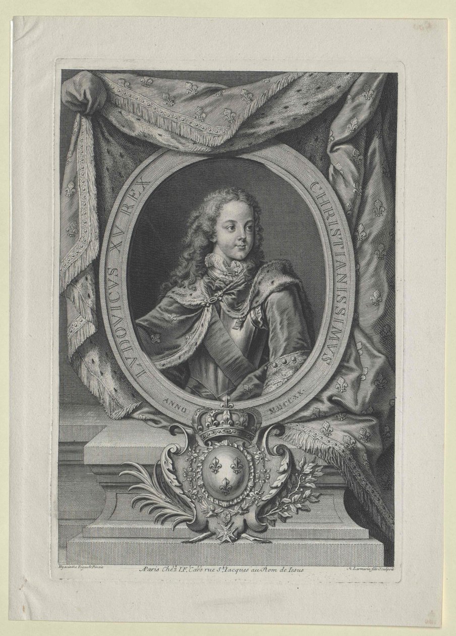 König von Frankreich Ludwig XV. von Artist Unknown