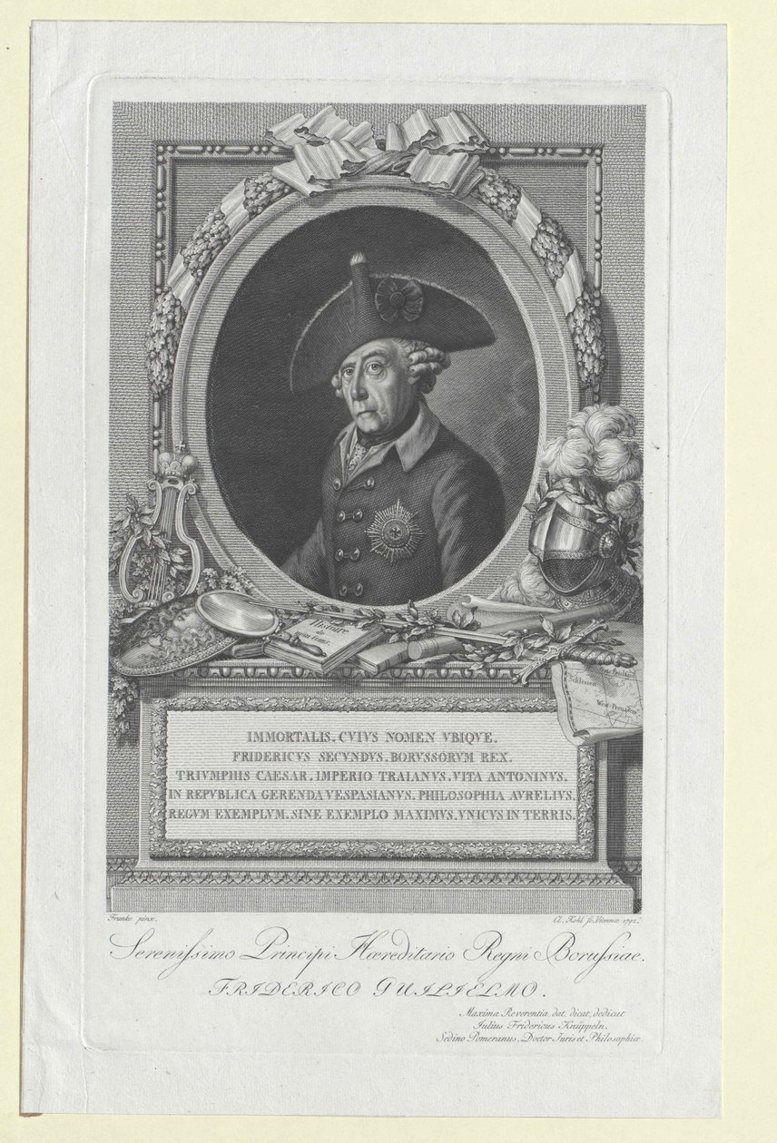 König von Preußen Friedrich II. von Artist Unknown
