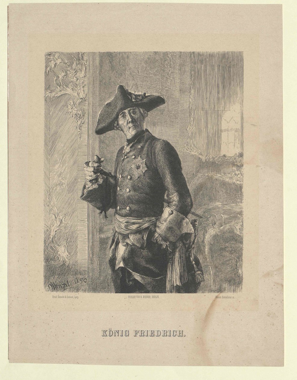 König von Preußen Friedrich II. von Artist Unknown