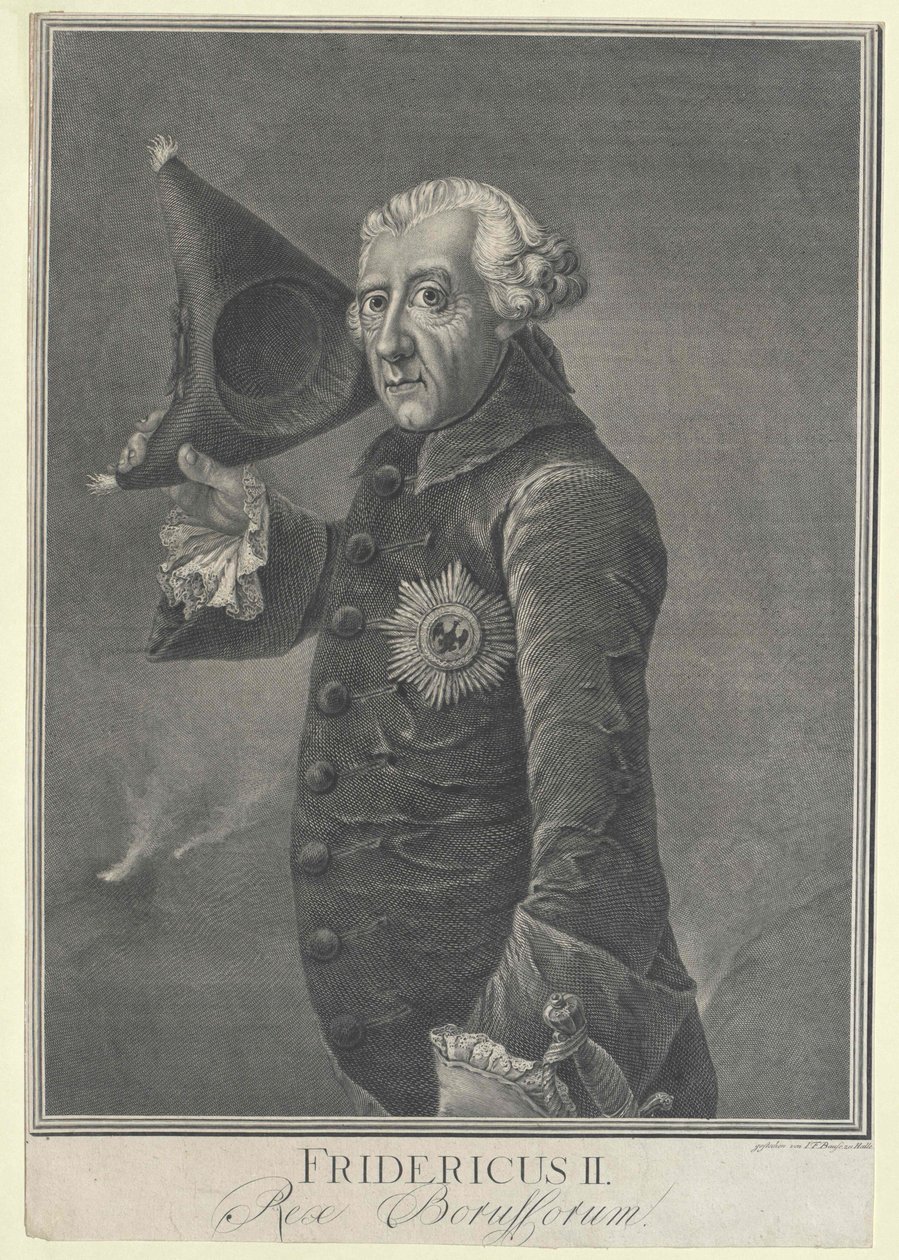 König von Preußen Friedrich II von Artist Unknown