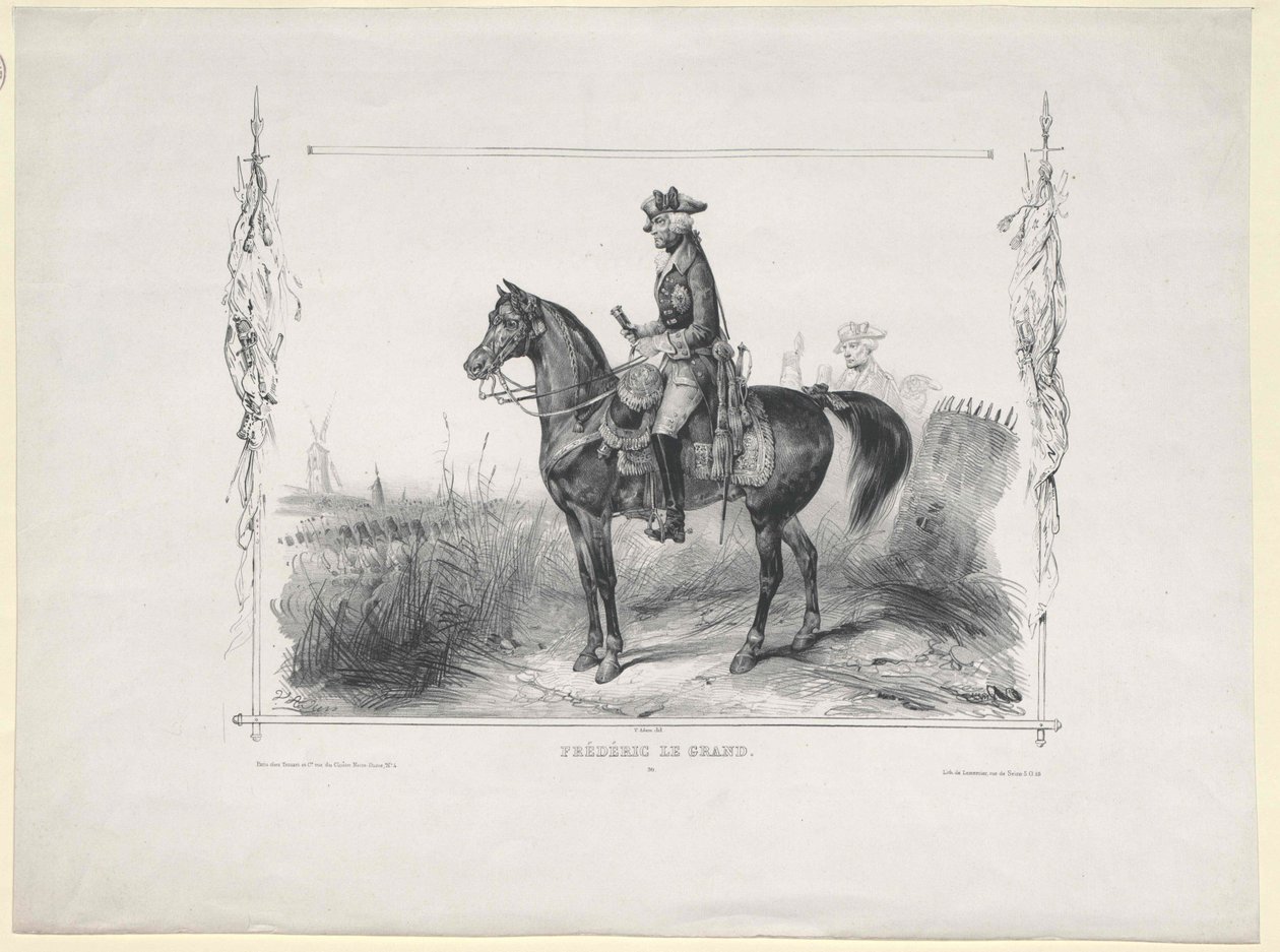 König von Preußen Friedrich II von Artist Unknown