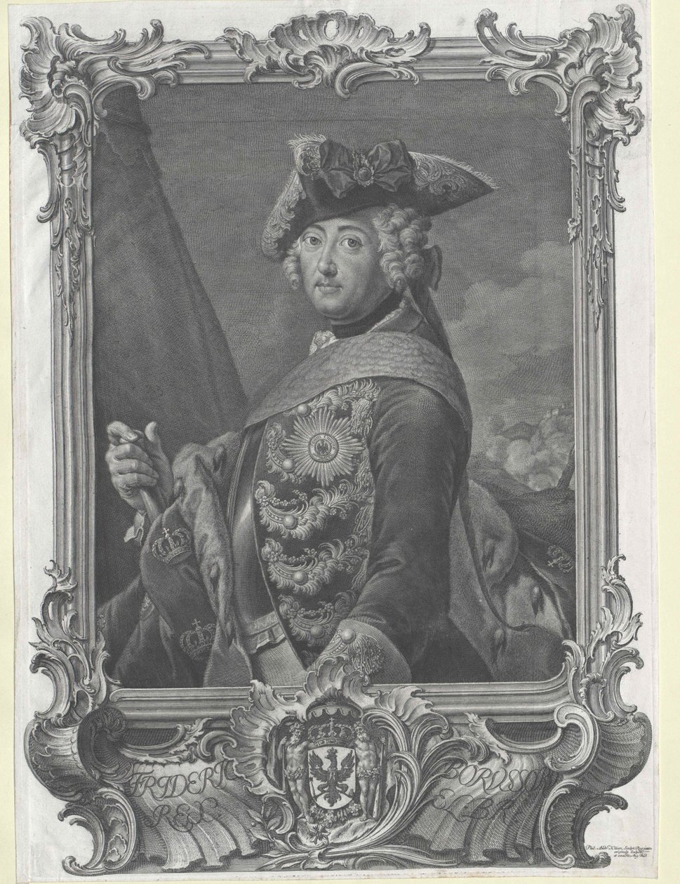 König von Preußen Friedrich II von Artist Unknown