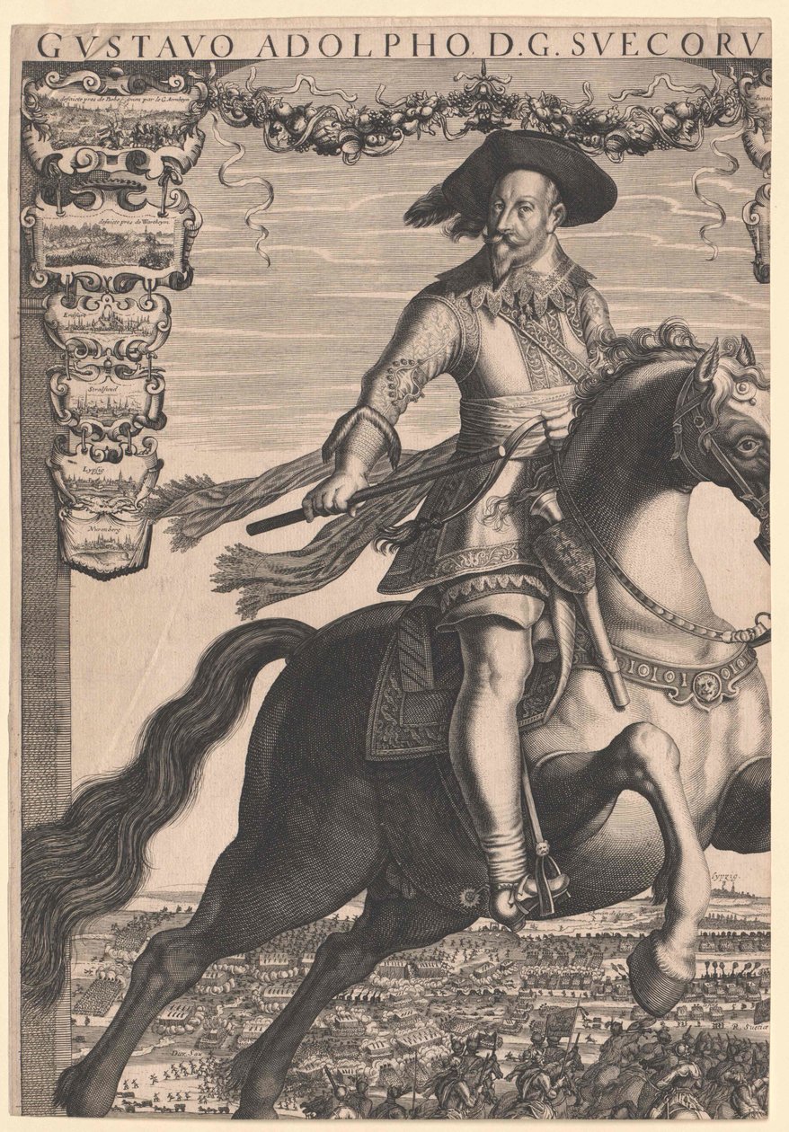 König von Schweden Gustavus Adolphus von Schweden von Artist Unknown