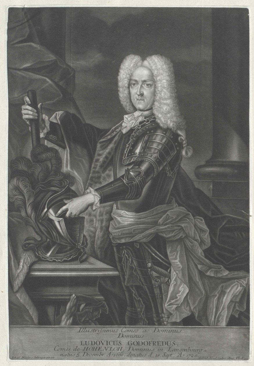Ludwig Gottfried Graf Hohenlohe-Waldenburg-Pfedelbach von Artist Unknown