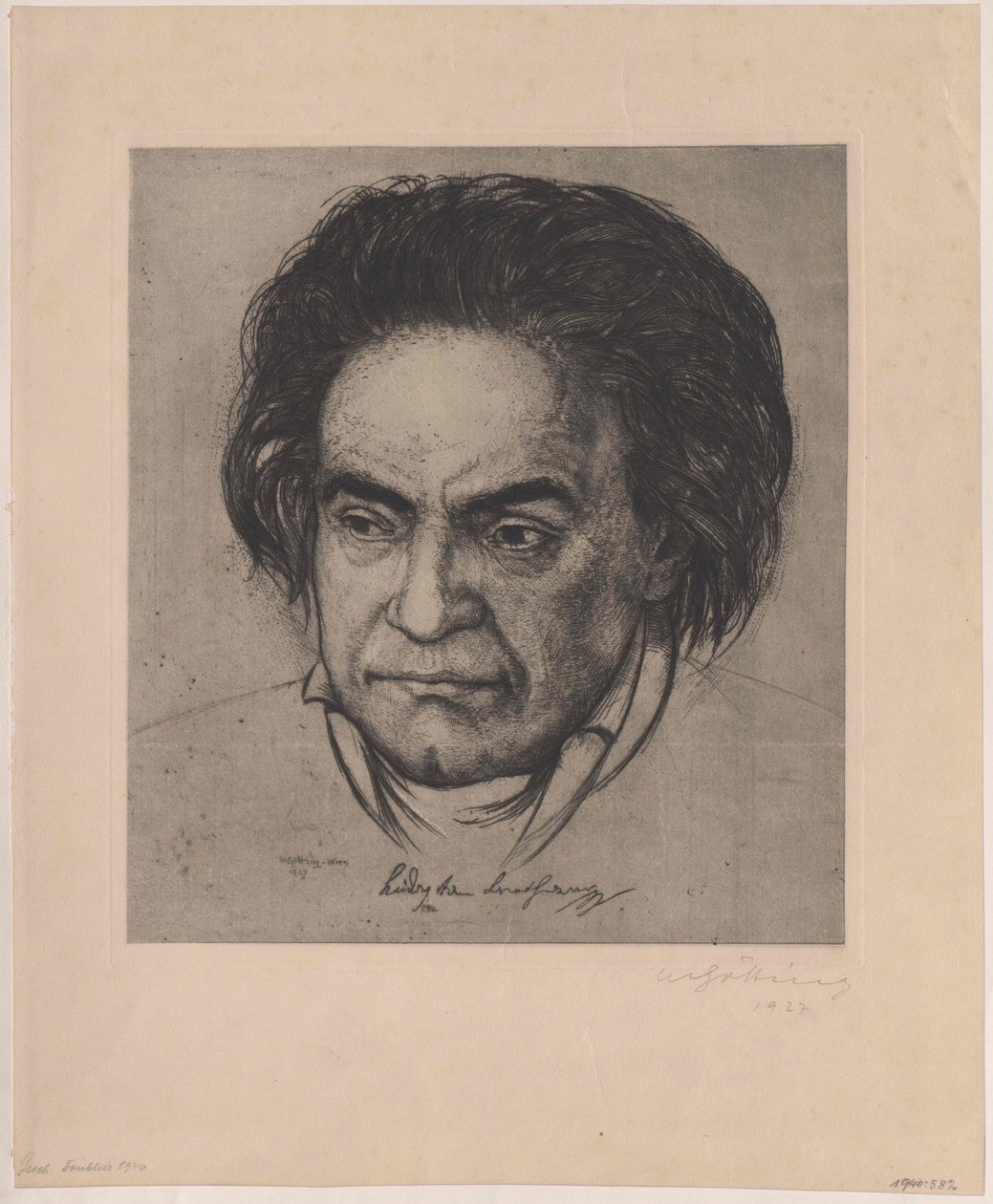 Ludwig van Beethoven von Artist Unknown