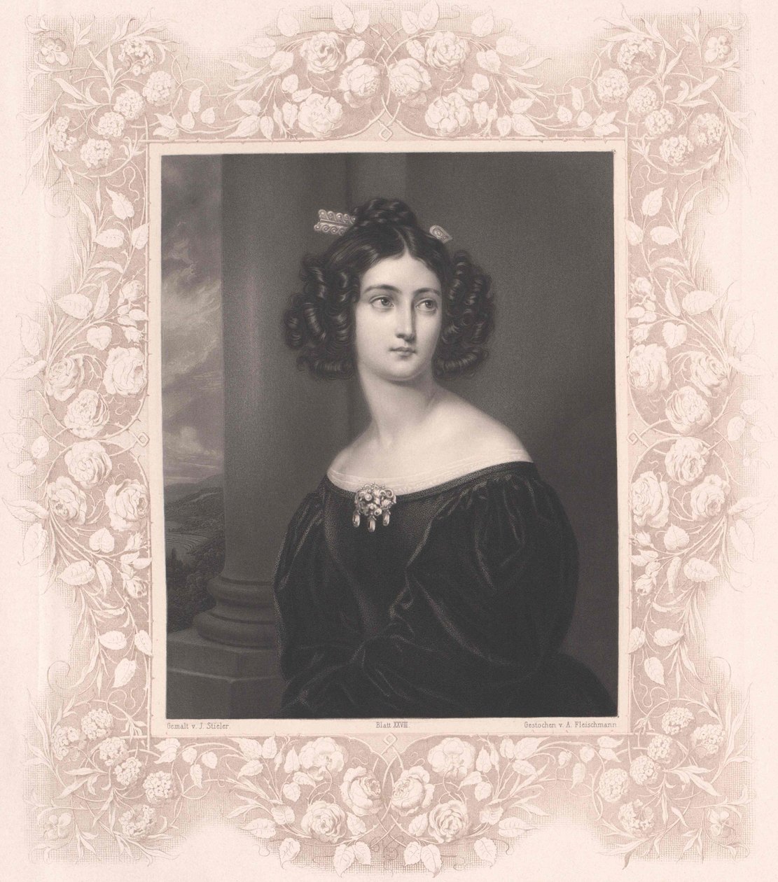 Nanette Kaula (Druck) von Artist Unknown