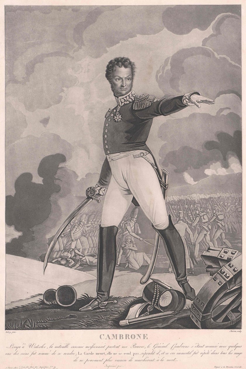 Pierre Jacques Étienne Vicomte Cambronne von Artist Unknown