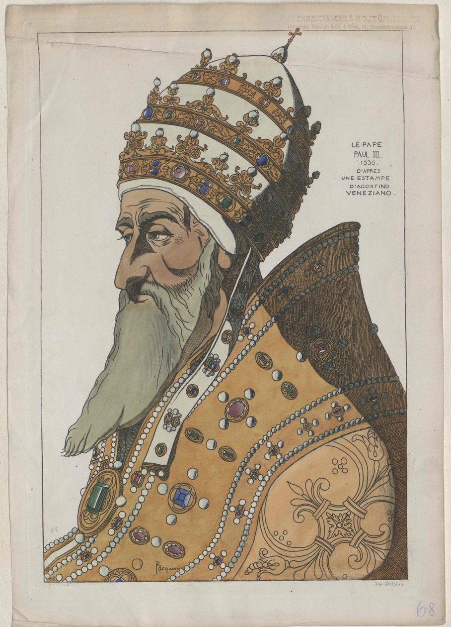 Papst Paul III von Artist Unknown