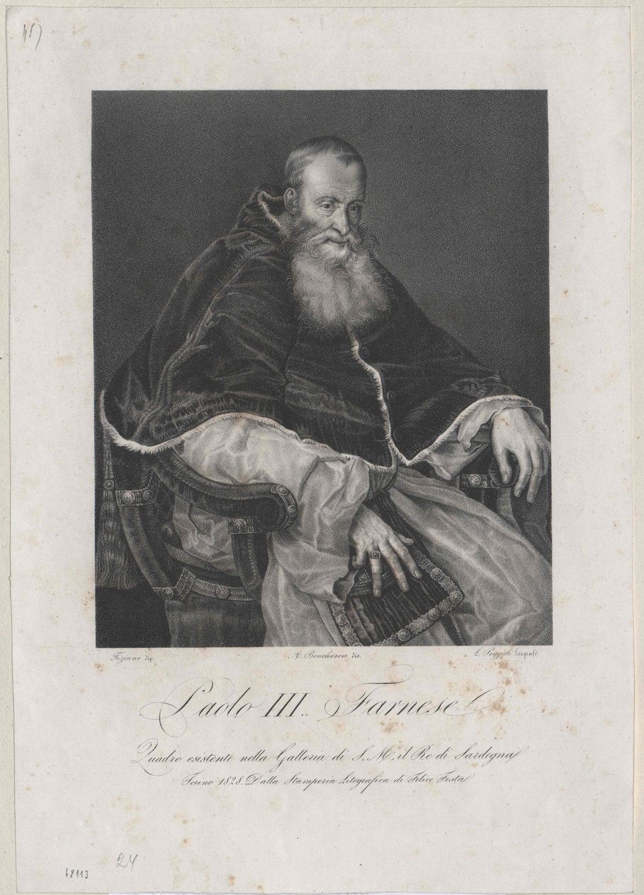 Papst Paul III. von Artist Unknown