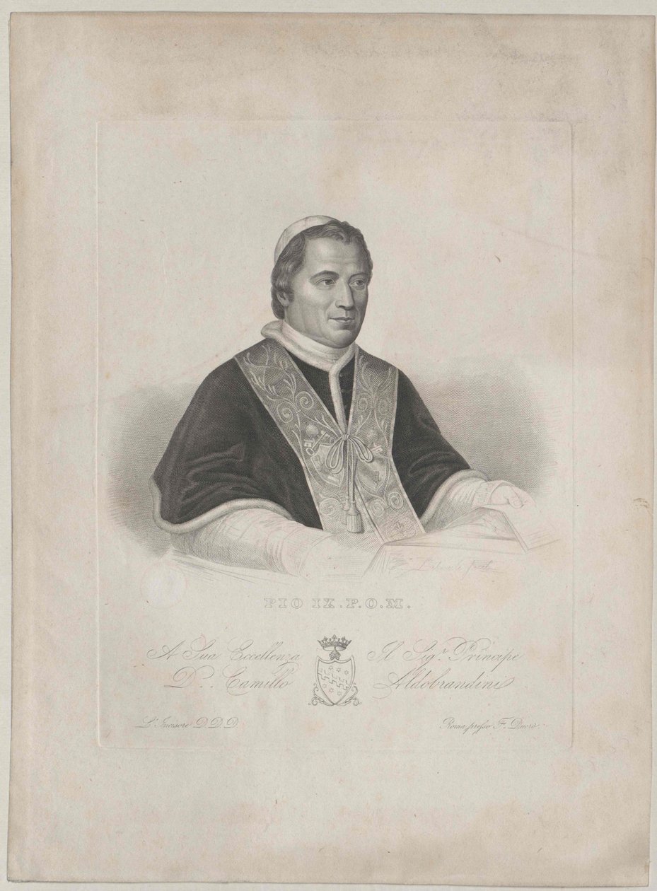 Papst Pius IX von Artist Unknown