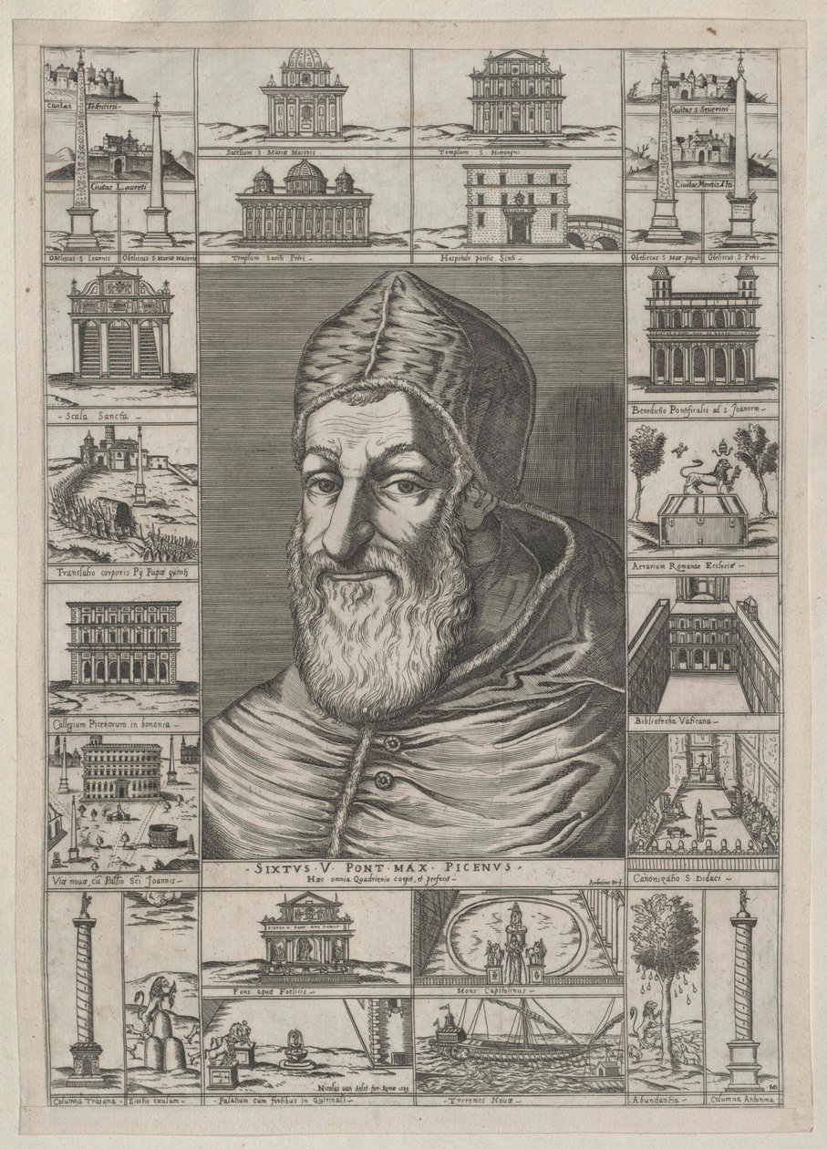 Papst Sixtus V von Artist Unknown