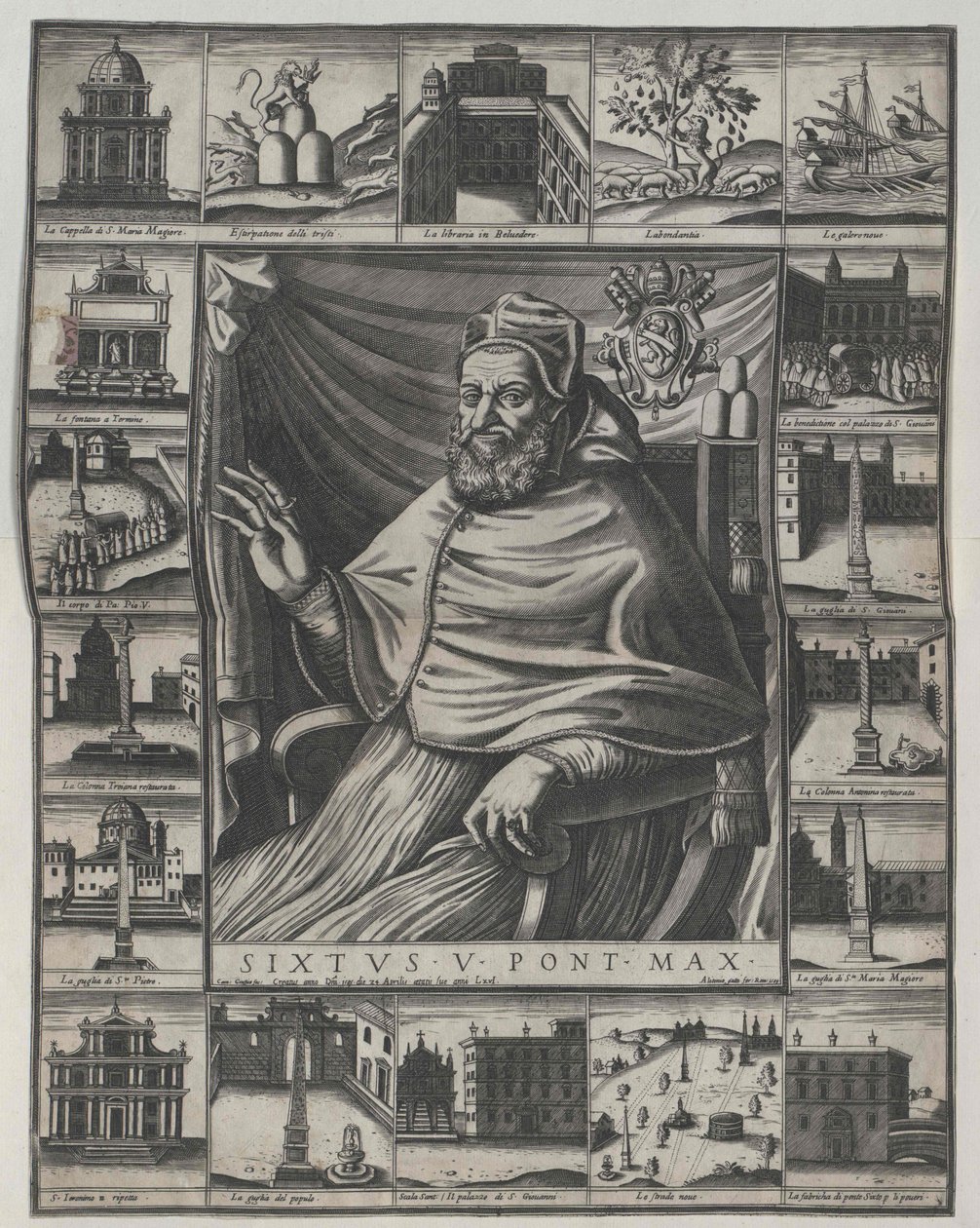 Papst Sixtus V von Artist Unknown