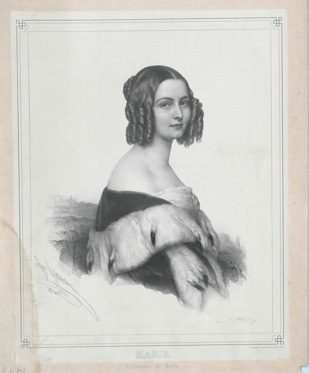 Prinzessin von Baden Marie von Artist Unknown