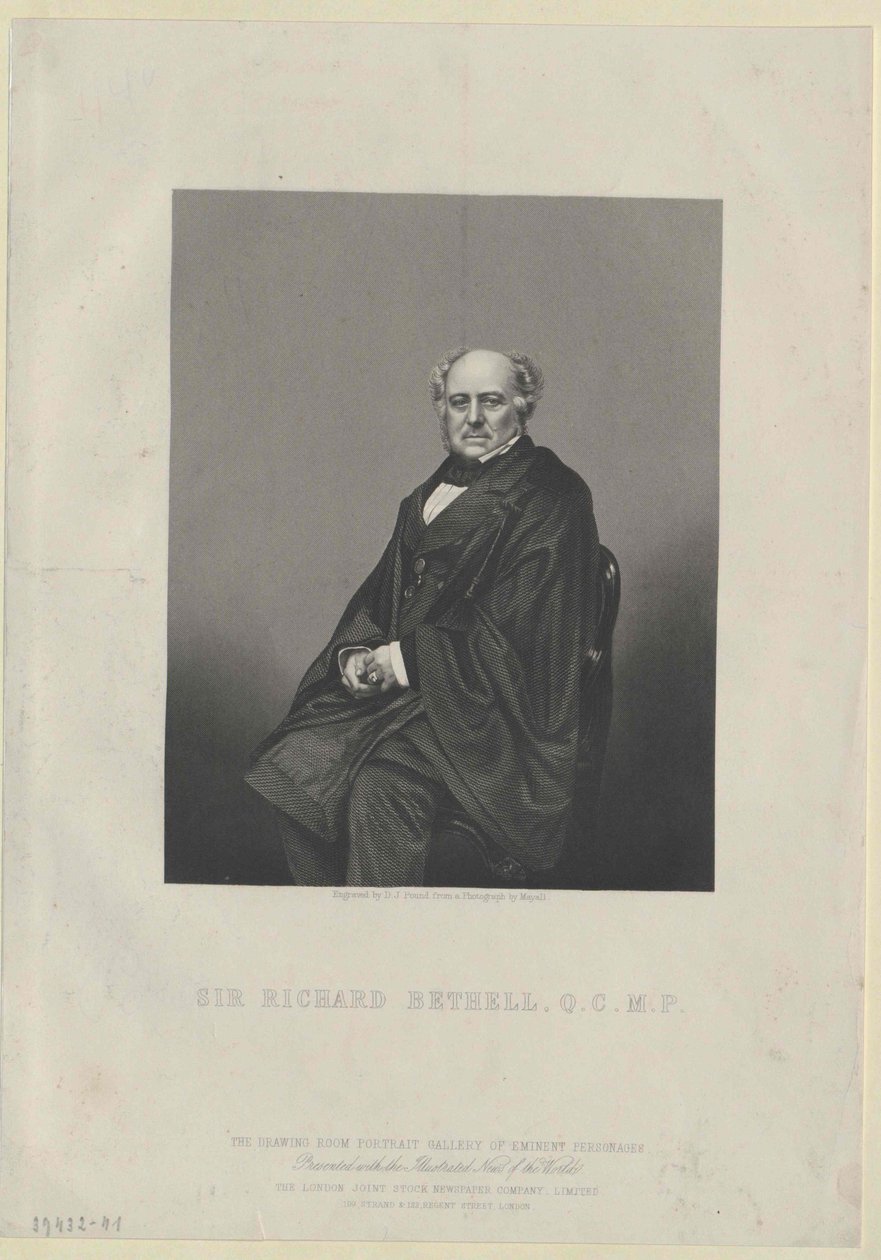 Richard Bethell von Artist Unknown