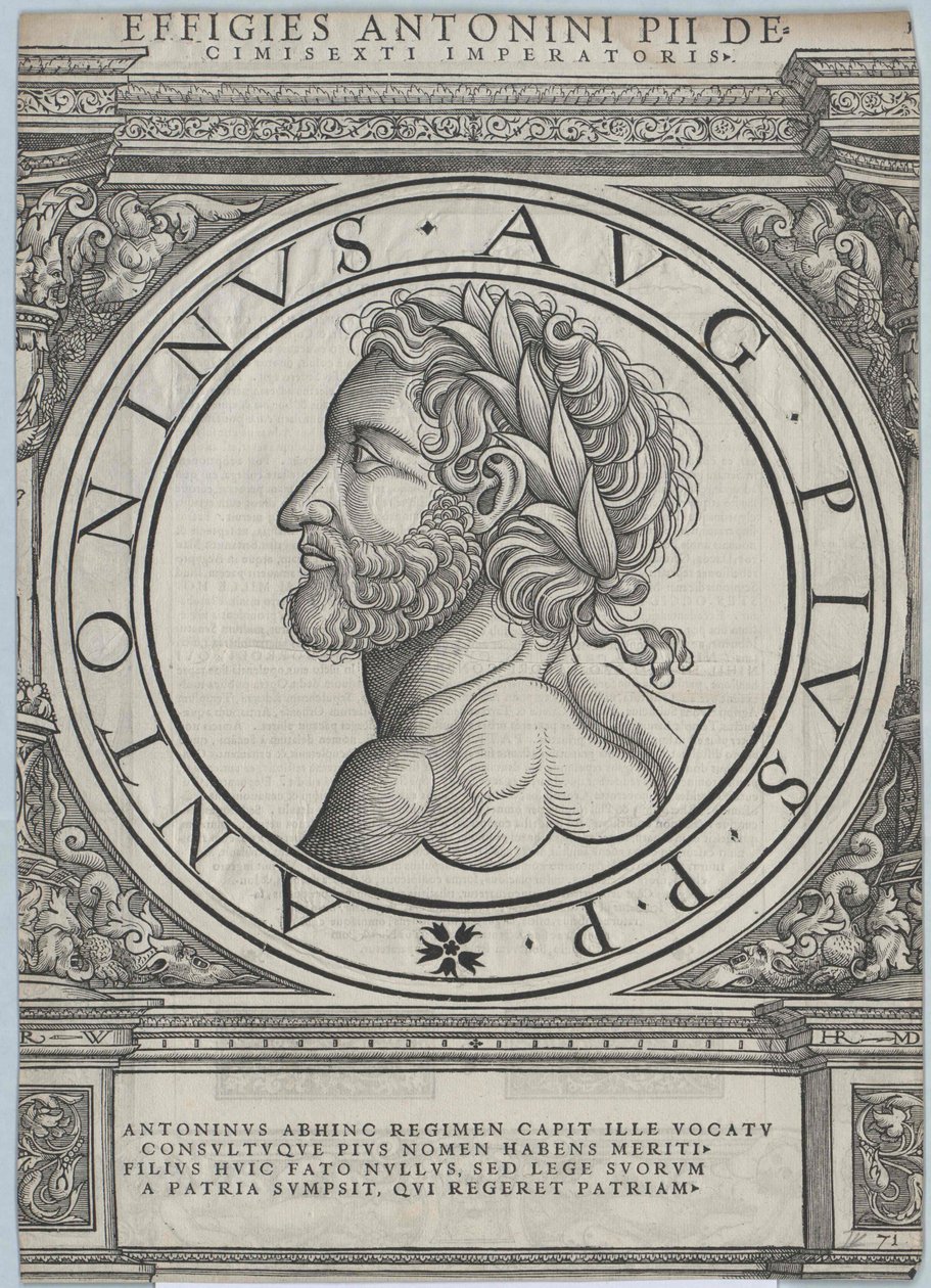 Römischer Kaiser Antoninus Pius von Artist Unknown