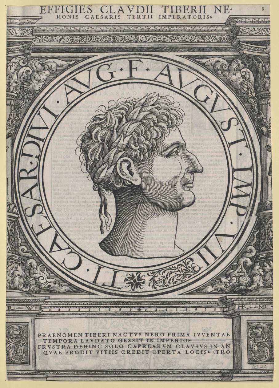 Römischer Kaiser Tiberius von Artist Unknown