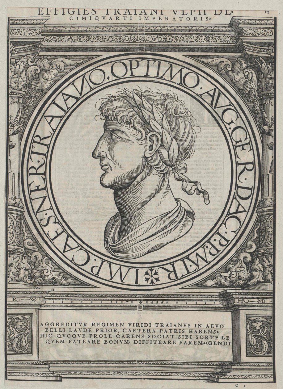 Römischer Kaiser Trajan von Artist Unknown