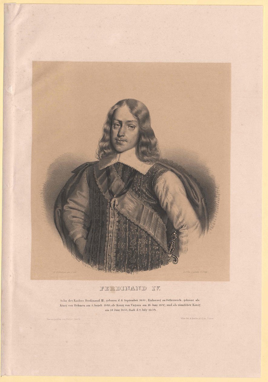 Römischer König Ferdinand IV. von Artist Unknown