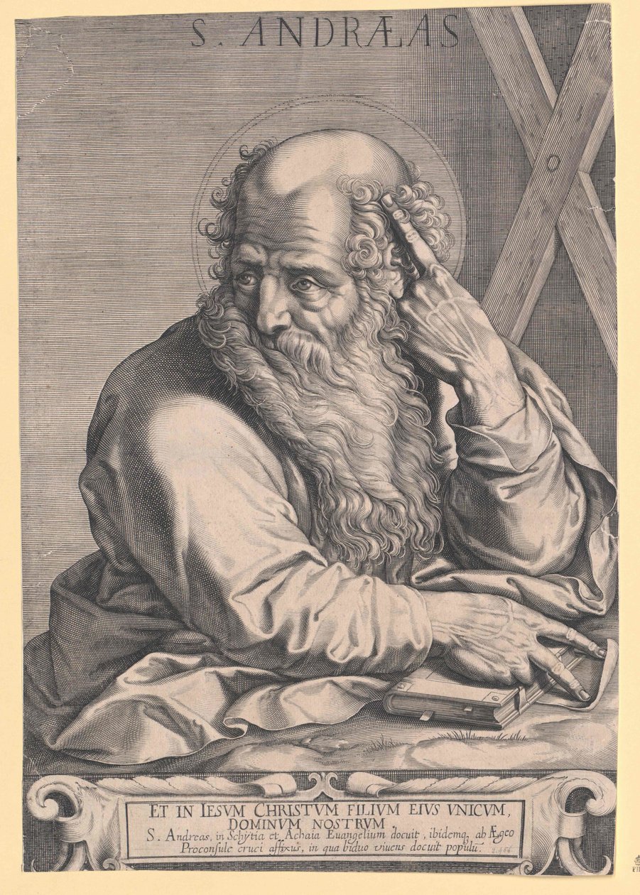 Heiliger Apostel Andreas von Artist Unknown