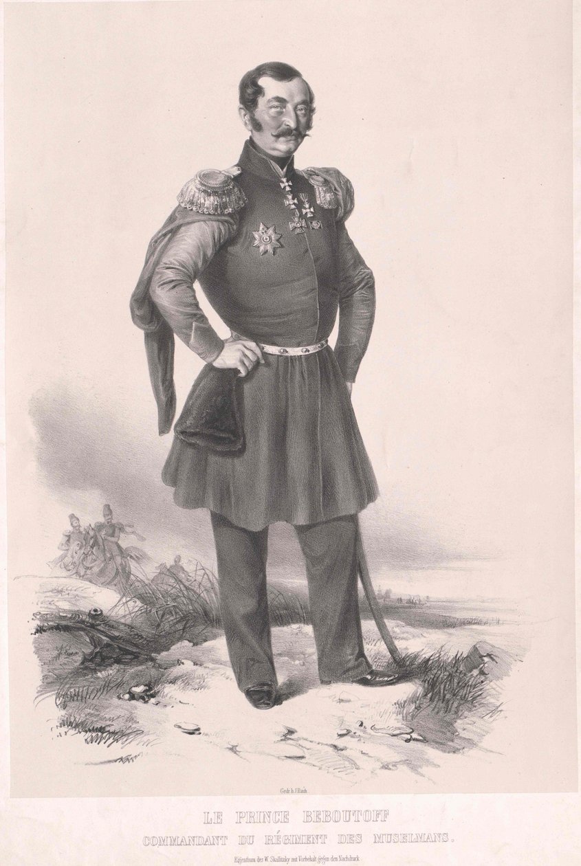 Vasilij Osipovič Graf Bebutov von Artist Unknown