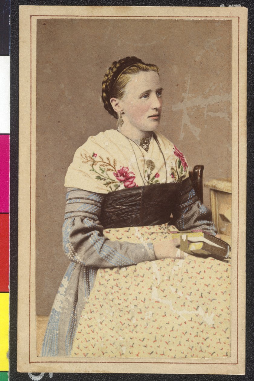 Frau in Livree - Salzburg? von Artist Unknown