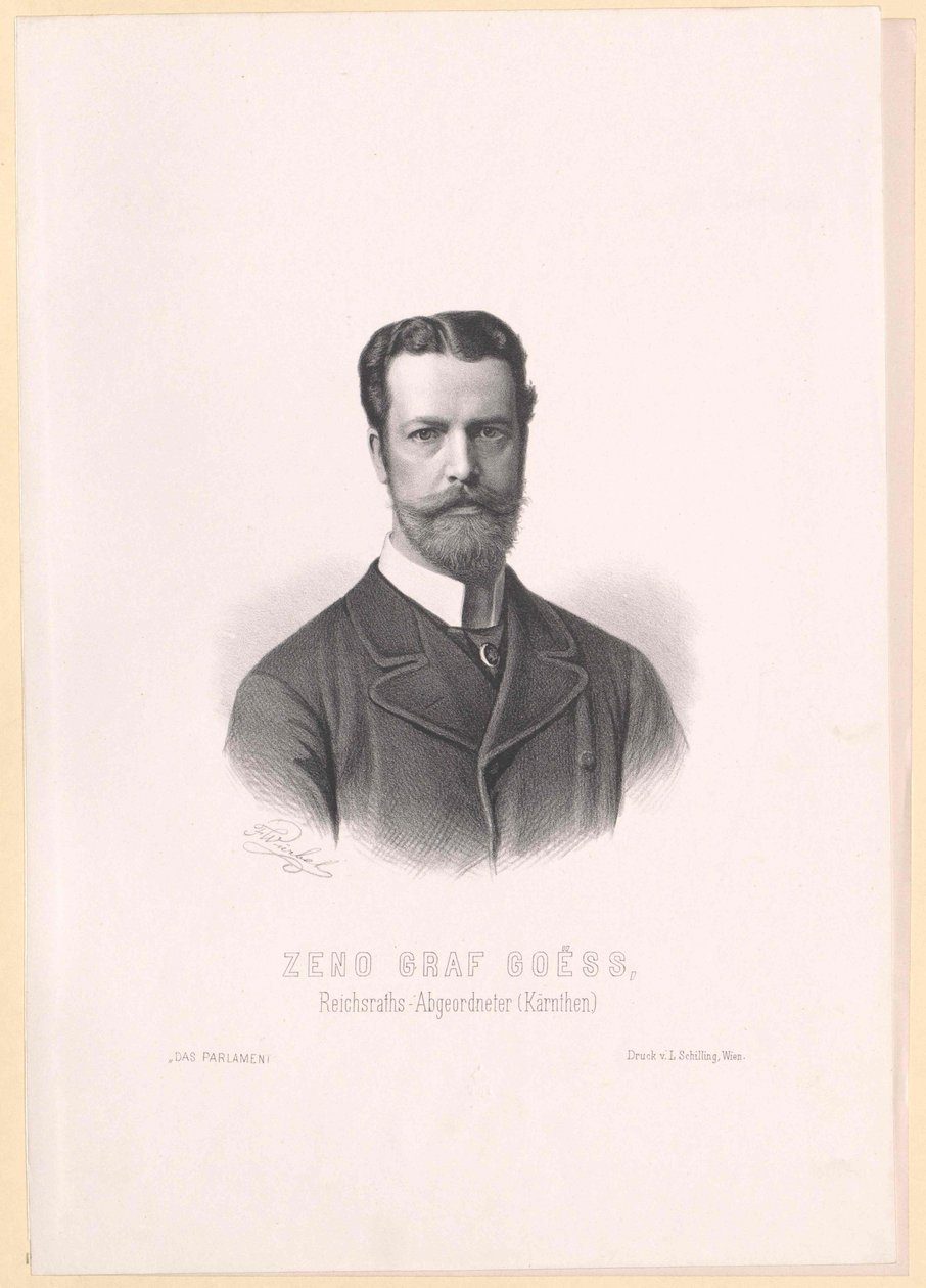 Zeno Graf Goess von Artist Unknown