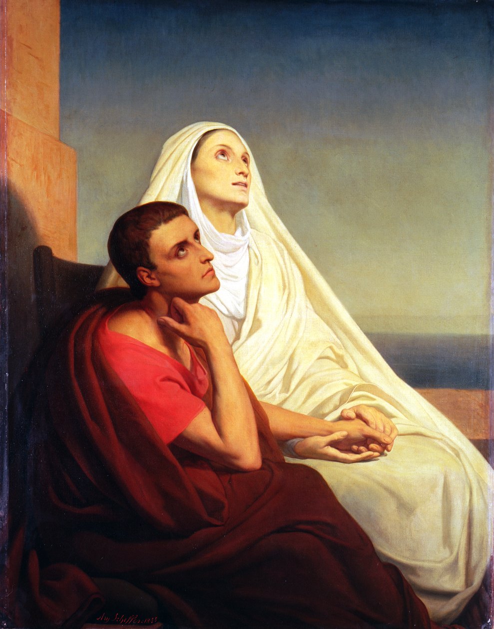 St. Augustinus und seine Mutter St. Monika, 1855 von Ary Scheffer