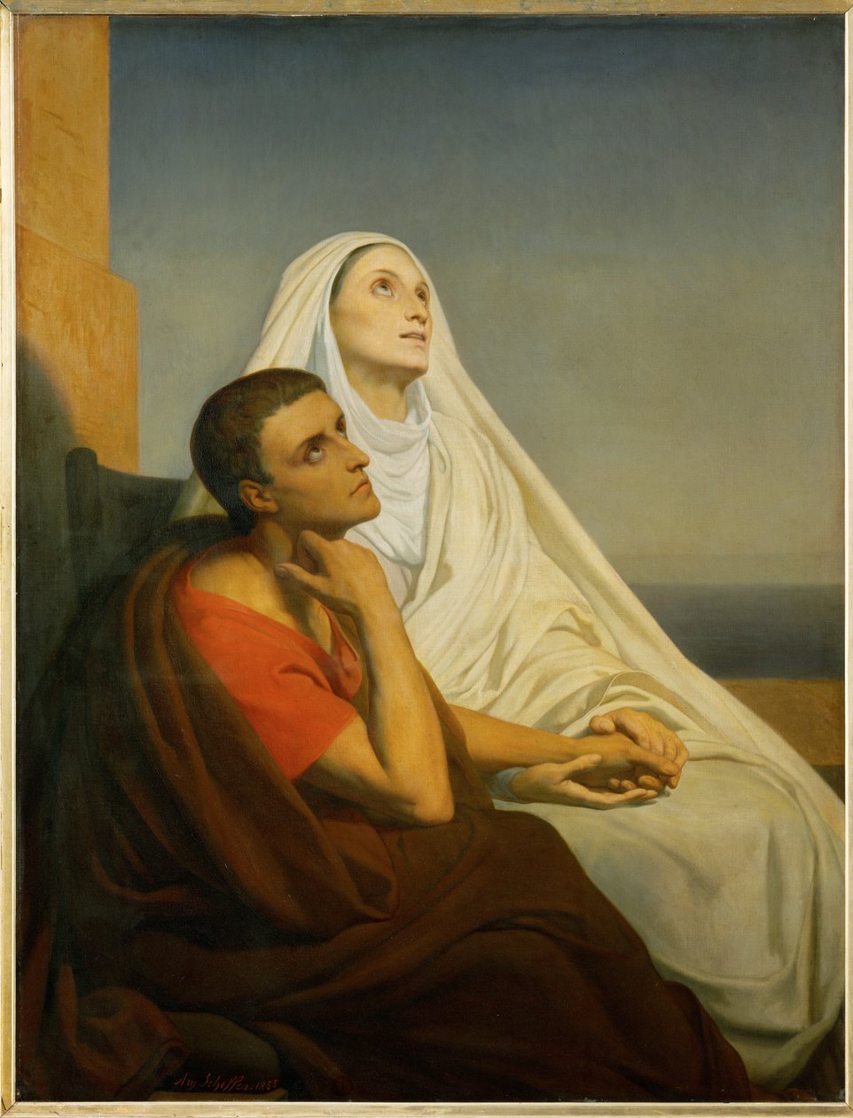 Der heilige Augustinus und seine Mutter, die heilige Monika ... von Ary Scheffer