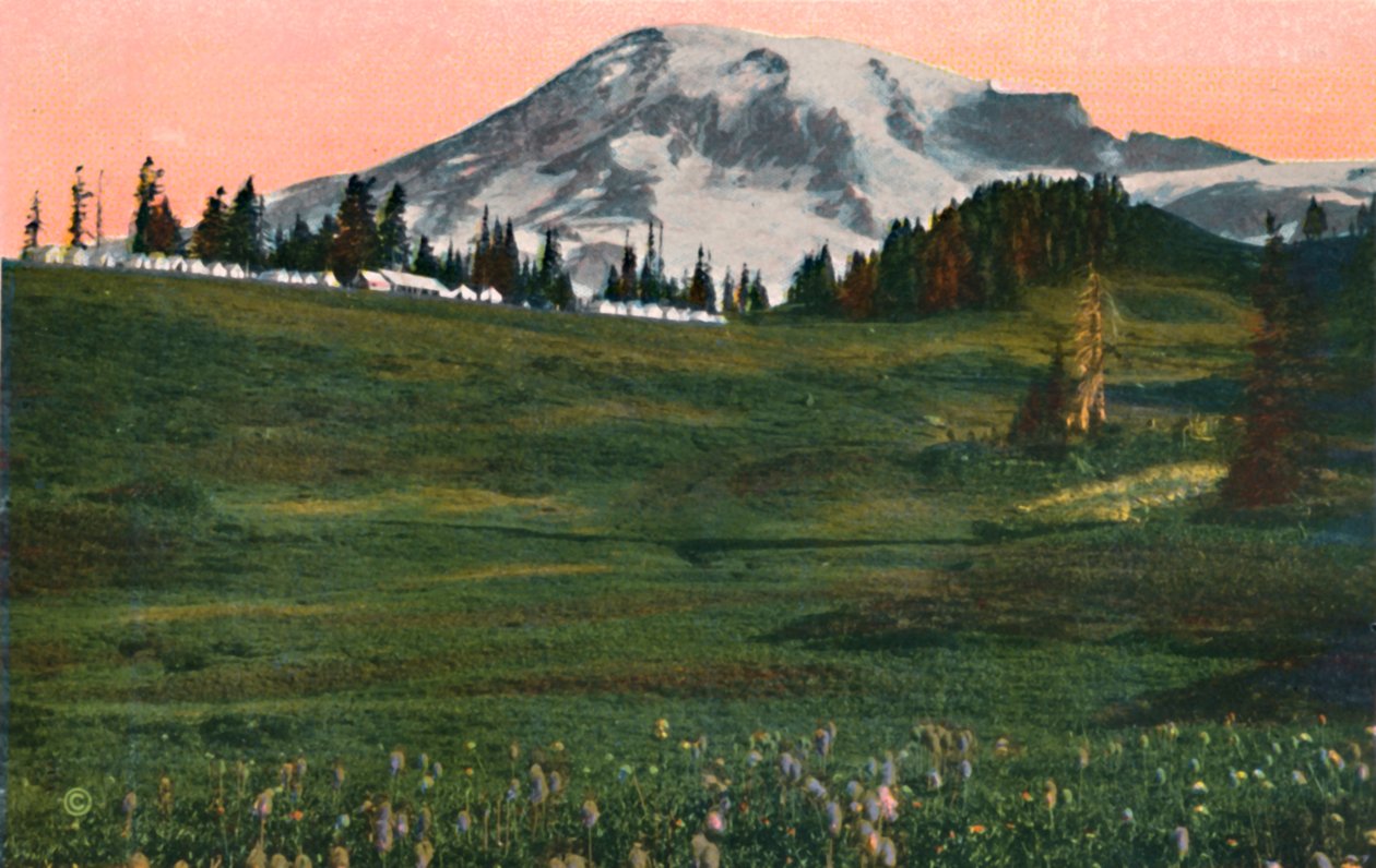 Camp of the Clouds, Mount Rainier, ca. 1916 von Asahel Curtis