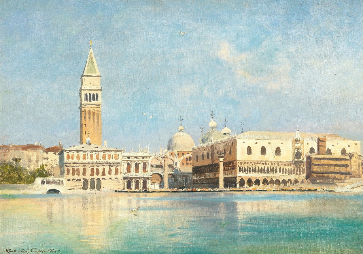 Venedig, Blick auf den Markusplatz von Ascan Lutteroth