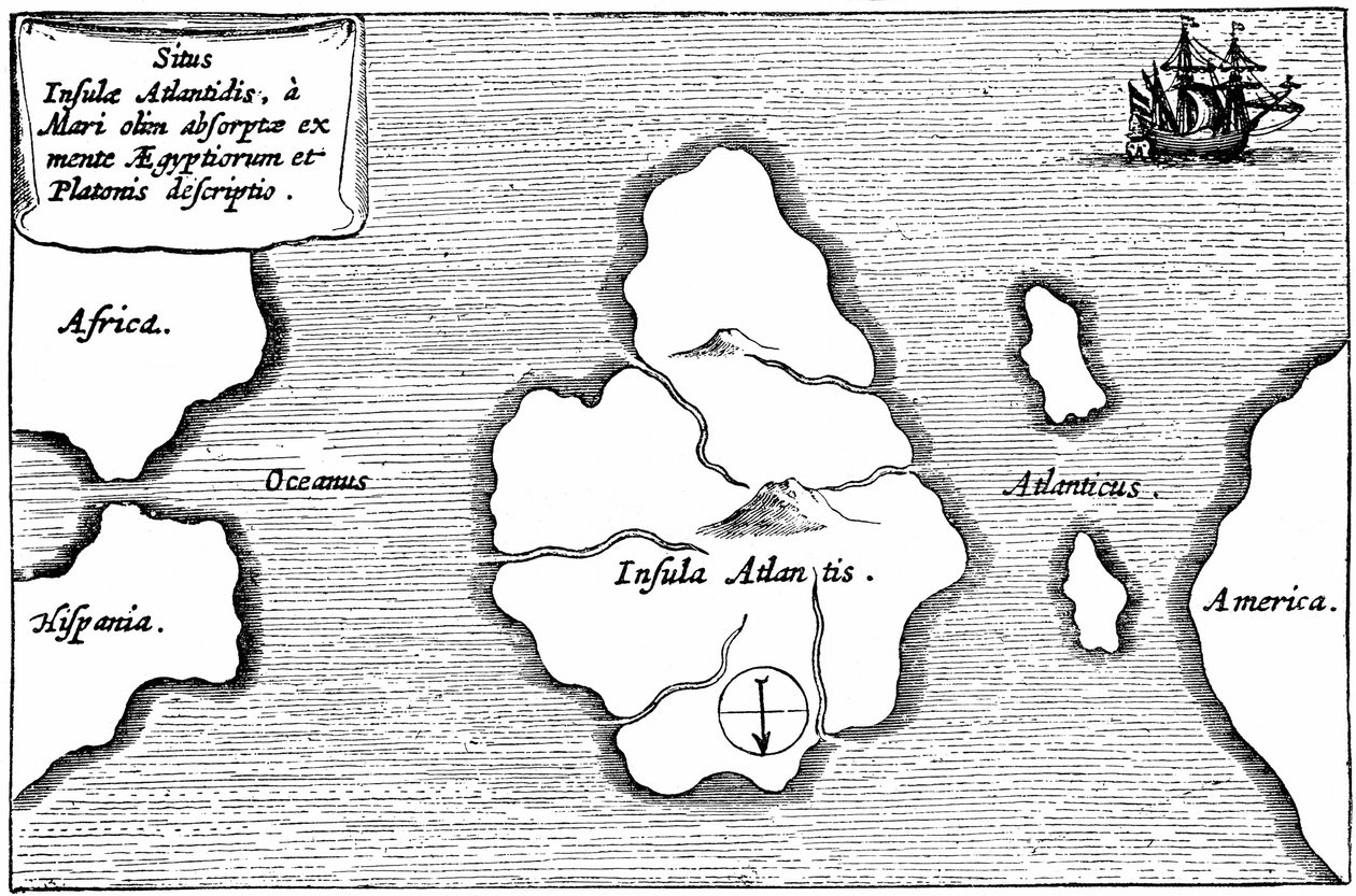 Karte von Atlantis, aus 