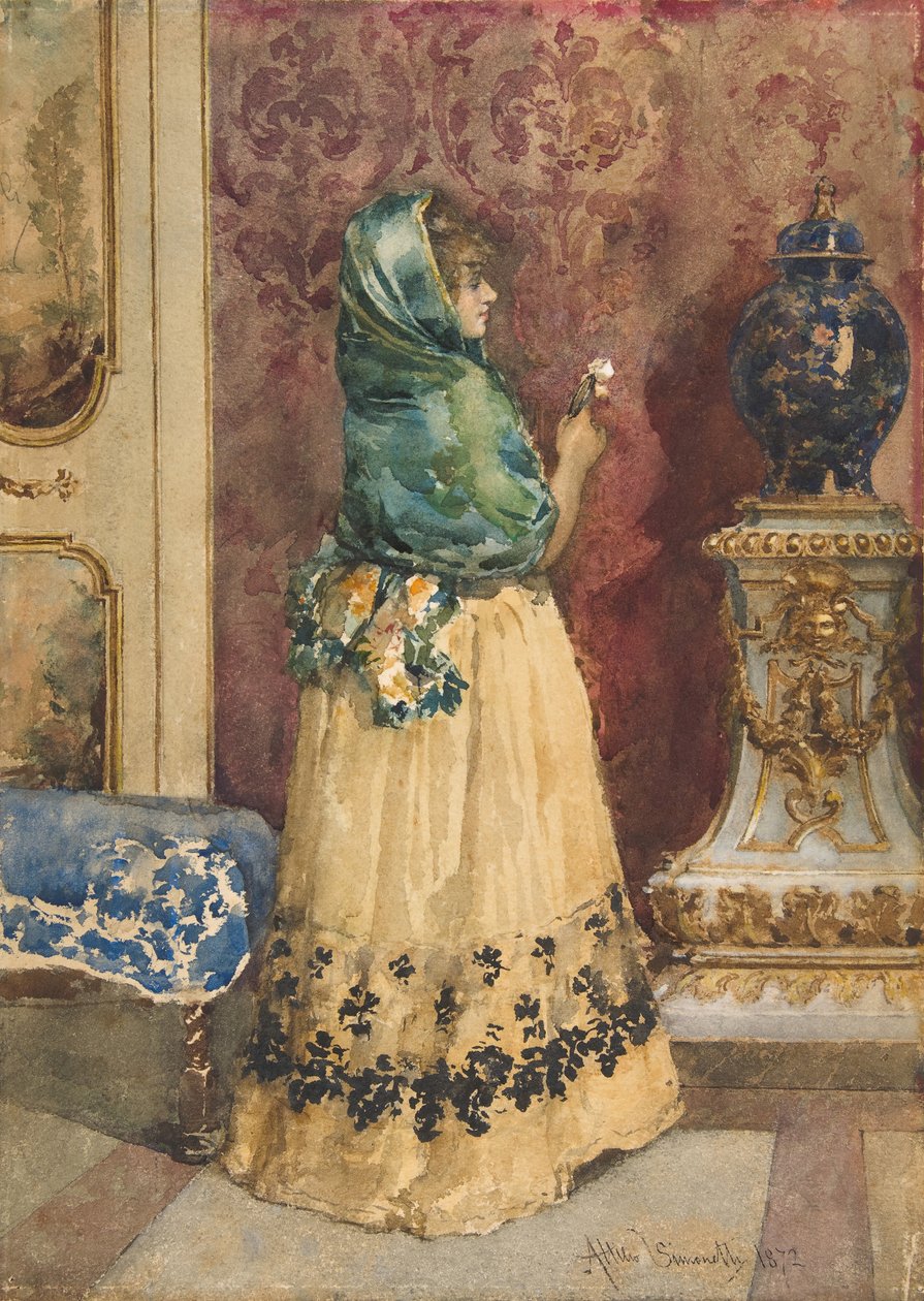 Die Miniatur, ca. 1863-1925 von Attilio Simonetti