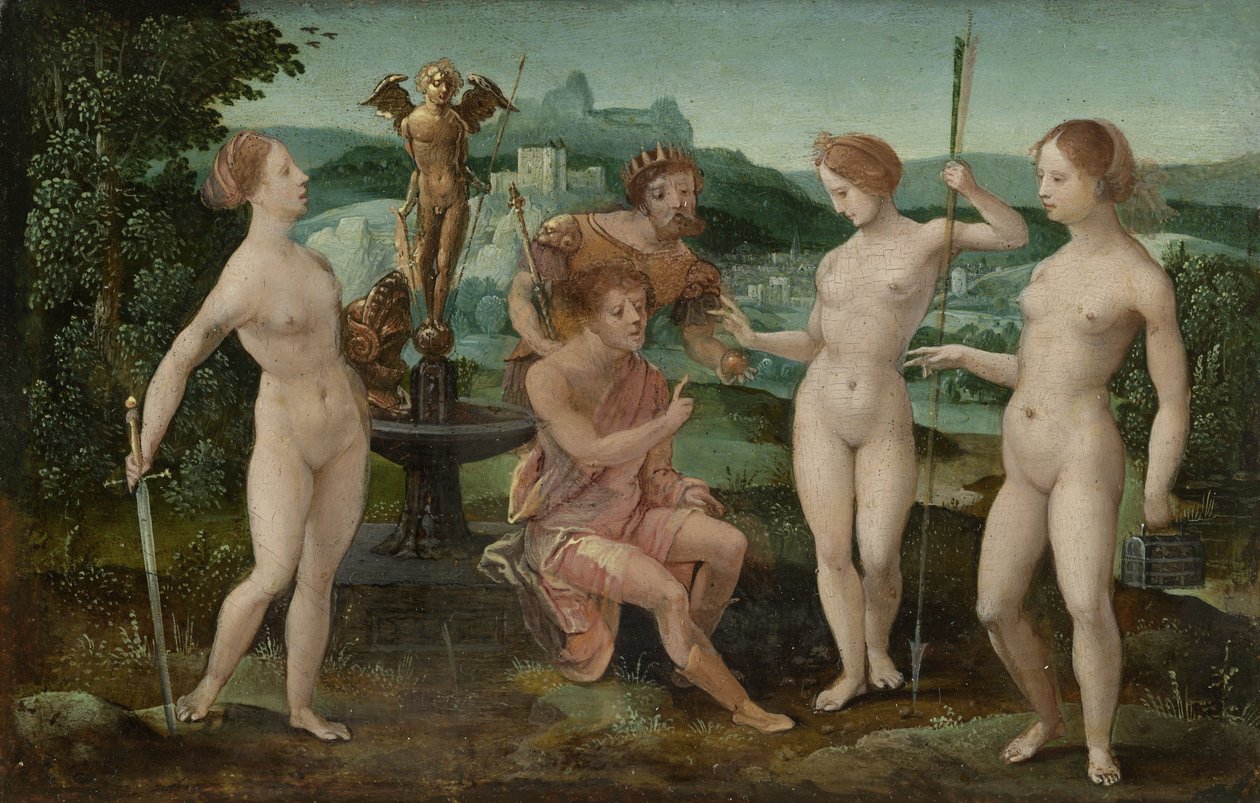 Das Urteil des Paris von Master of the Female Half Lengths