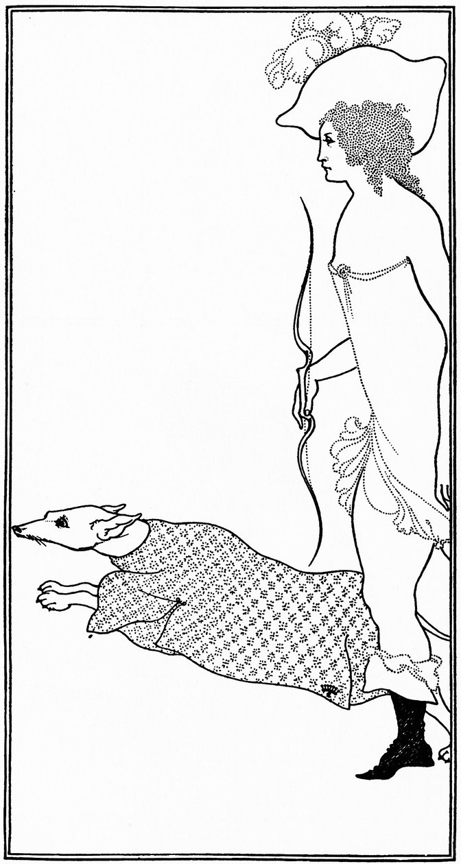 Atalanta in Calydon mit dem Hund, 1896 von Aubrey Beardsley