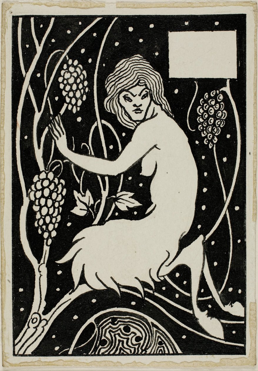 Dekorative Studie: Satyr von Aubrey Beardsley