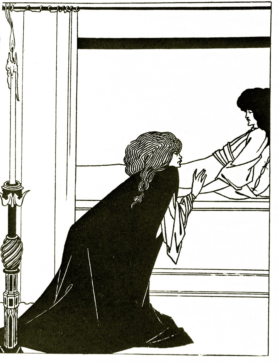 Die Liebe, ca. 1894 von Aubrey Beardsley