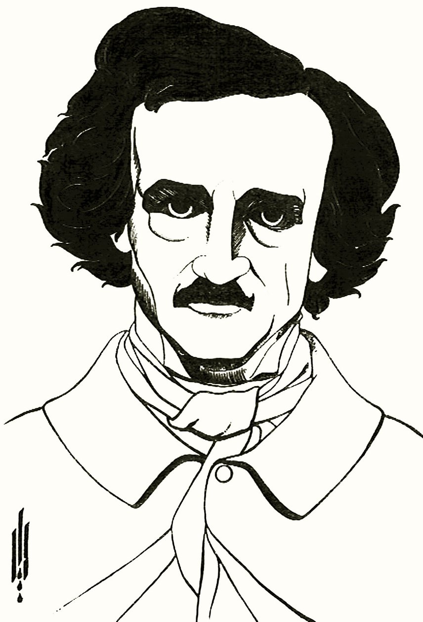 Porträt von Edgar Allan Poe, 1894 von Aubrey Beardsley