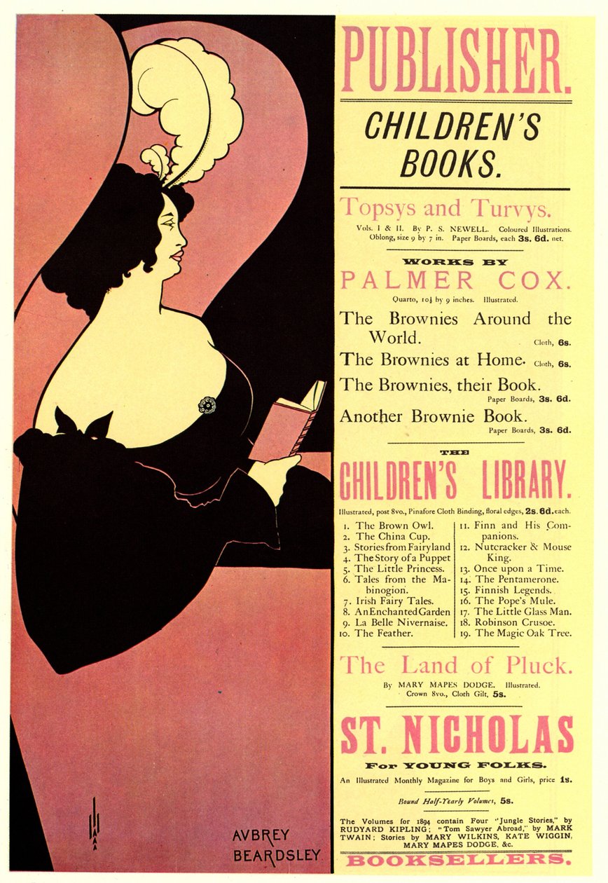 Verleger. Kinderbücher, 1894 von Aubrey Beardsley
