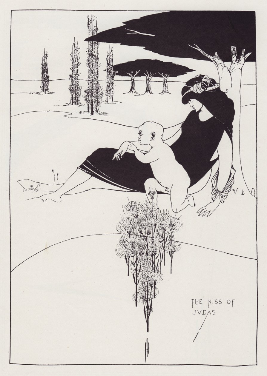 Der Kuss des Judas, 1893 von Aubrey Beardsley