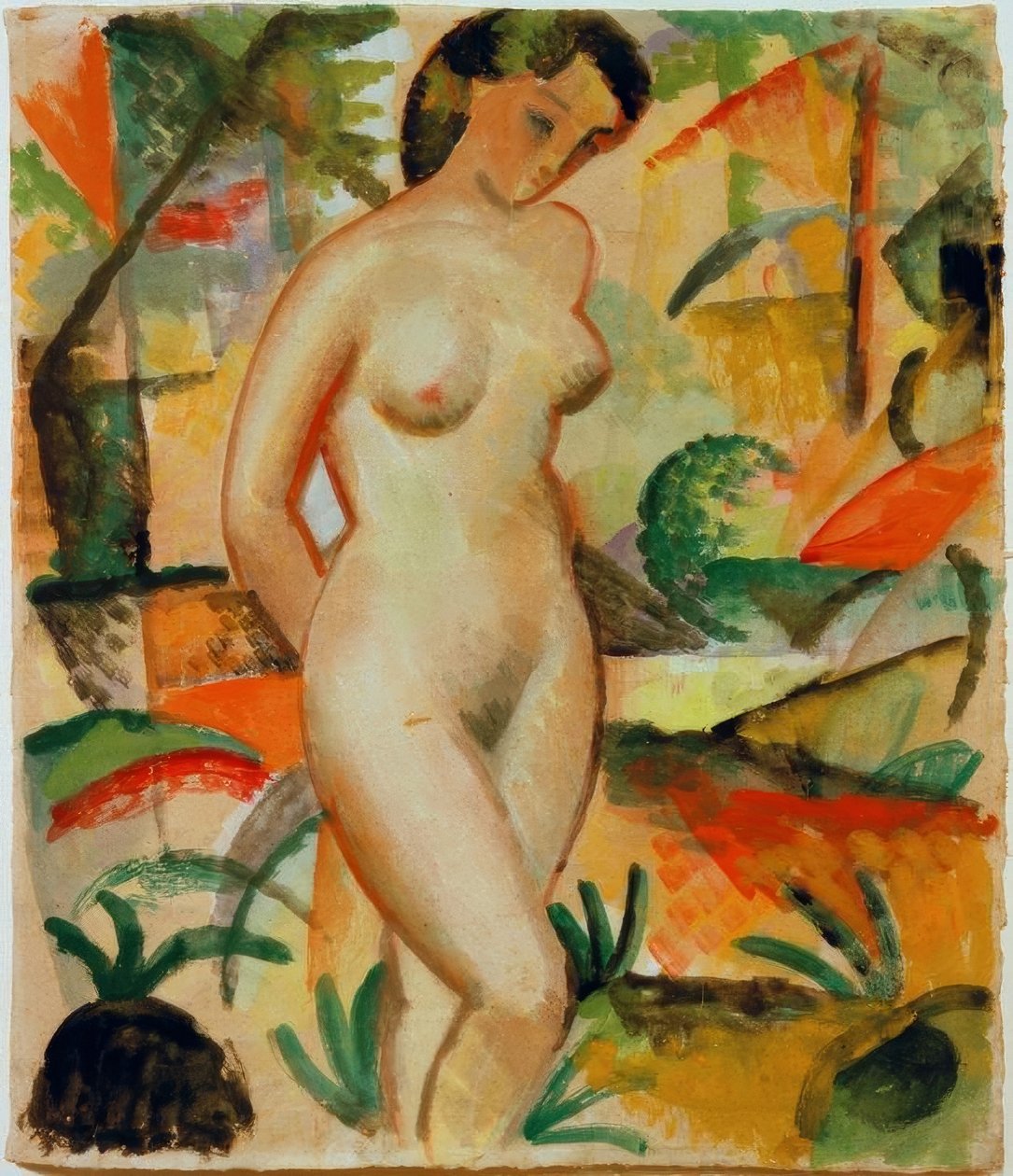 Akt, stehend von August Macke