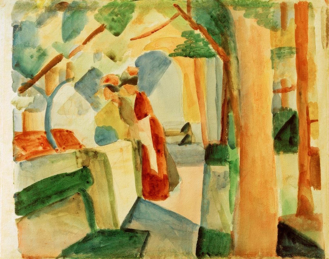 Auf dem Friedhof von Thun von August Macke